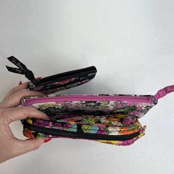 Vera Bradley Va Va Bloom Priscilla Pink Parisian Paisley Accessories Lot of 3 - Picture 6 of 16